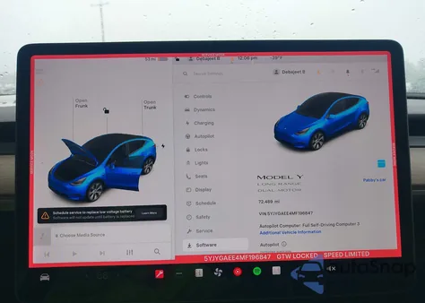 2021 Tesla Model Y Long Range Dual Motor All-Wheel Drive from USA, damaged, VIN 5YJYGAEE4MF196847
